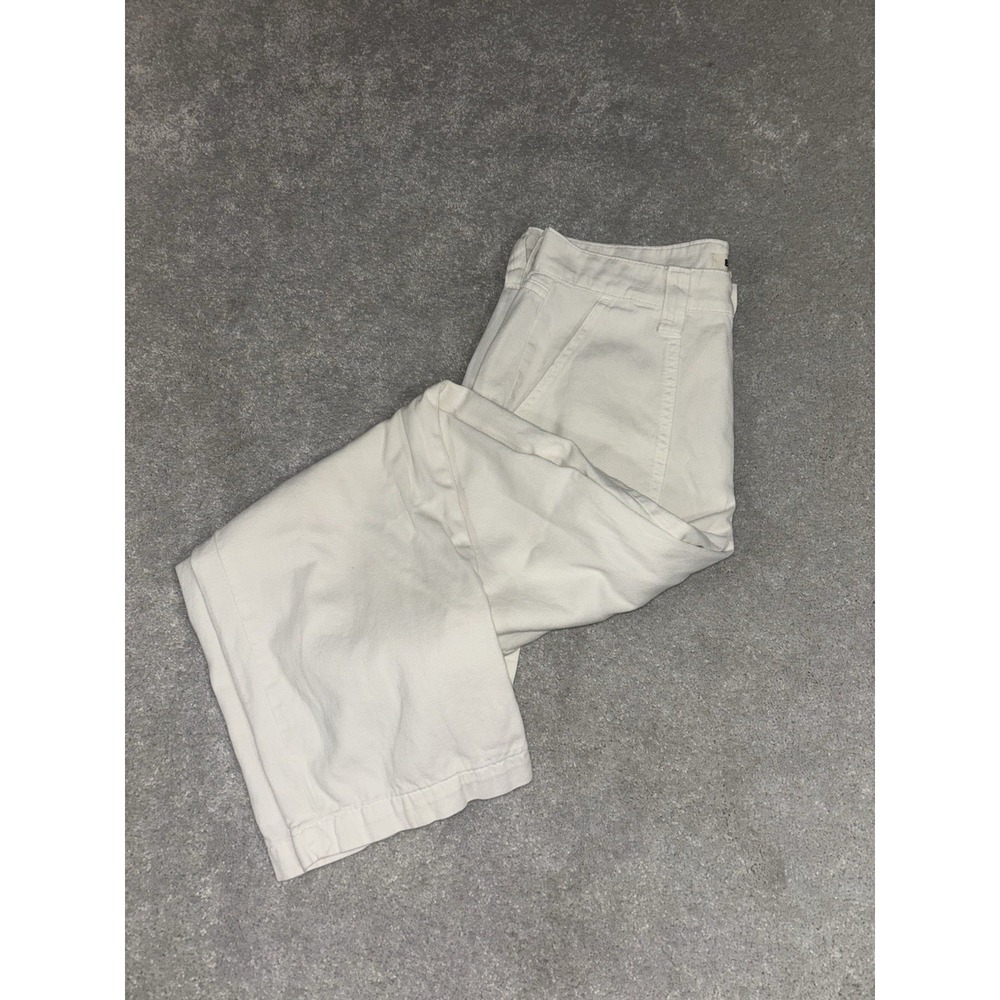 Boden Pants Womens 6 Ivory Cargo Trouser‎ Soft Military Ankle Y2K